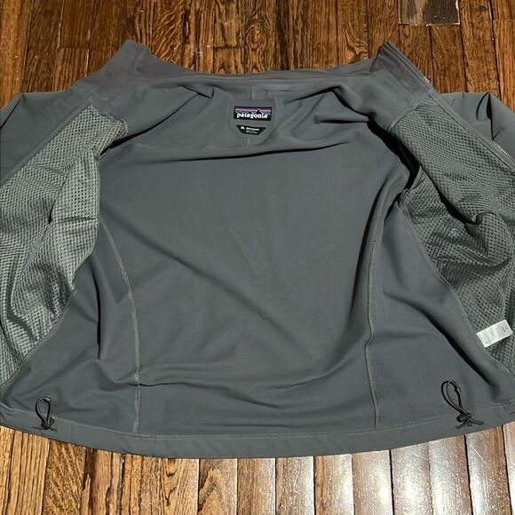 PATAGONIA jacket Men's XL softshell windbreaker full zip gray pockets - Picture 3 of 9
